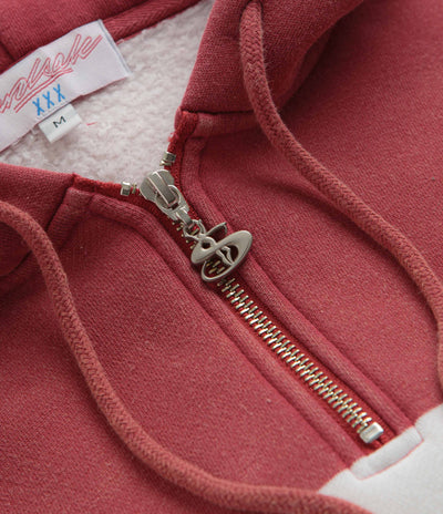 Yardsale Phantasy Quarter Zip Hoodie - Red / White / Navy