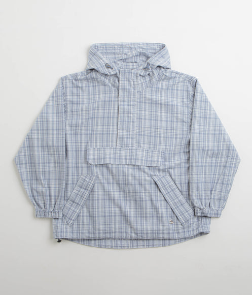 Yardsale Plaid Pullover Jacket - Blue / White