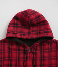 Yardsale Reversible Flannel Hoodie - Black | Flatspot