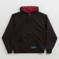 Yardsale Reversible Flannel Hoodie - Black thumbnail