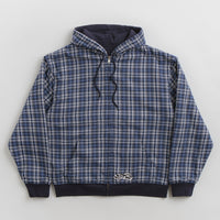 Yardsale Reversible Flannel Hoodie - Blue | Flatspot