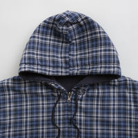 Yardsale Reversible Flannel Hoodie - Blue | Flatspot