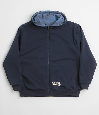 Yardsale Reversible Thermal Hoodie - Navy / Navy