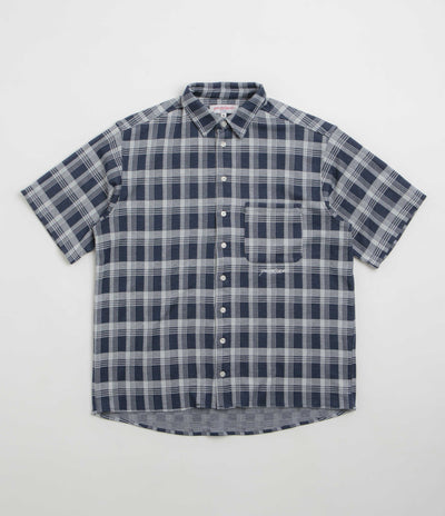 Yardsale YS Knitted Short Sleeved Shirt - Blue / White