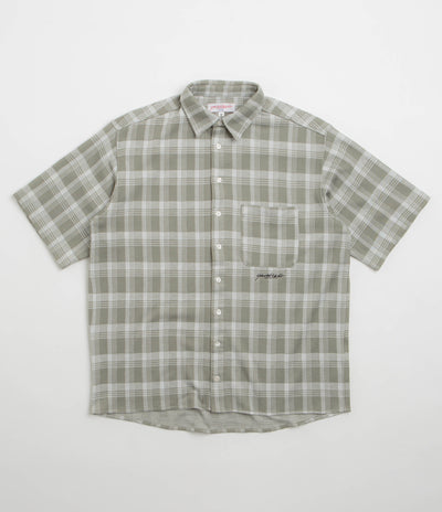 Yardsale YS Knitted Short Sleeved Shirt - Stone / Olive