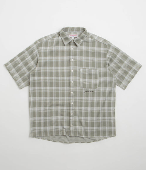 Yardsale YS Knitted Short Sleeved Shirt - Stone / Olive