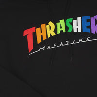 Thrasher Rainbow Mag Hoodie - Black thumbnail