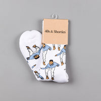 40s & Shorties Bling Dance Socks - White thumbnail