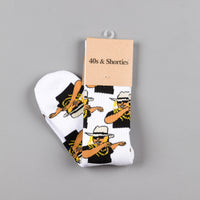 40s & Shorties Dab Socks - White thumbnail