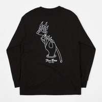 5Boro Burning Rose Long Sleeve T-Shirt - Black thumbnail