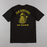 5Boro Don't Tread T-Shirt - Black / Yellow thumbnail