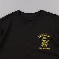 5Boro Don't Tread T-Shirt - Black / Yellow thumbnail