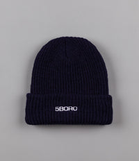 5Boro Logo Beanie - Navy