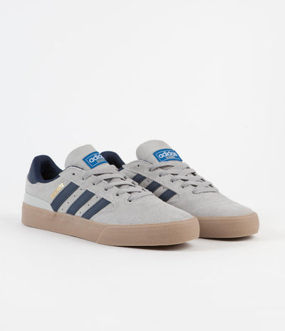 Adidas Busenitz Vulc II Shoes - Grey Two / Collegiate Navy / Gum4