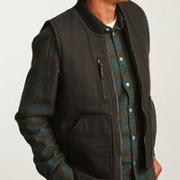 Brixton Abraham Vest - Charcoal thumbnail