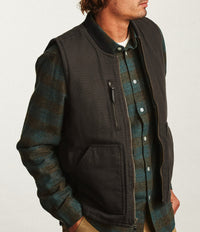 Brixton Abraham Vest - Charcoal