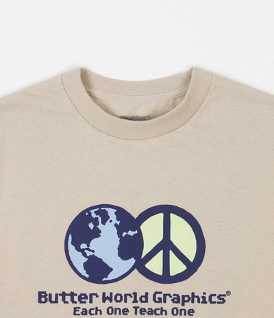 Butter Goods World Peace T-Shirt - Sand