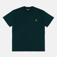 Carhartt American Script T-Shirt - Deep Lagoon thumbnail