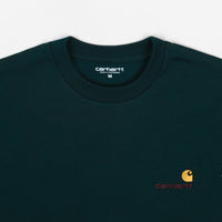 Carhartt American Script T-Shirt - Deep Lagoon thumbnail