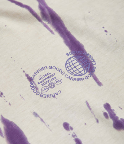 Carrier Goods Tie Dye Tech Long Sleeve T-Shirt - Purple