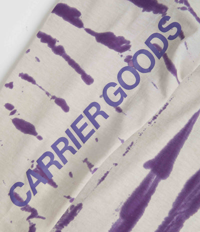 Carrier Goods Tie Dye Tech Long Sleeve T-Shirt - Purple