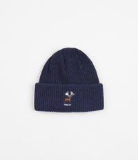 Magenta Deer Beanie - Petrol Blue