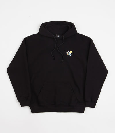 Magenta Dove Plant Hoodie - Black