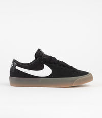 Nike SB Blazer Low Pro GT Shoes - Black / White - Black - White