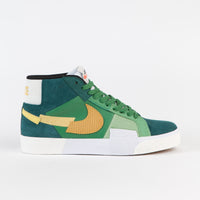 Nike SB Blazer Mid Mosaic Shoes - Aloe Verde / University Gold - Rainforest thumbnail