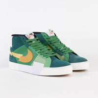 Nike SB Blazer Mid Mosaic Shoes - Aloe Verde / University Gold - Rainforest thumbnail