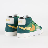 Nike SB Blazer Mid Mosaic Shoes - Aloe Verde / University Gold - Rainforest thumbnail