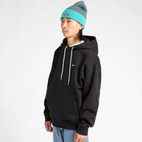 Nike Solo Swoosh Fleece Hoodie - Black / White thumbnail