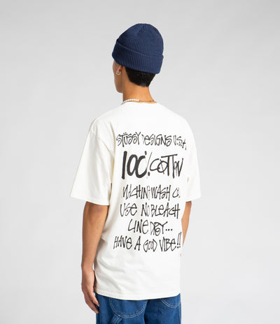 Stussy 100% Pigment Dyed T-Shirt - Natural