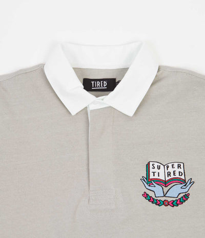 Tired Scholar Rugby Shirt - Athletic Grey