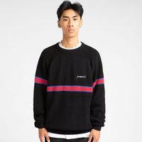 Yardsale Arrow Knitted Crewneck Sweatshirt - Black / Red thumbnail