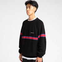 Yardsale Arrow Knitted Crewneck Sweatshirt - Black / Red thumbnail