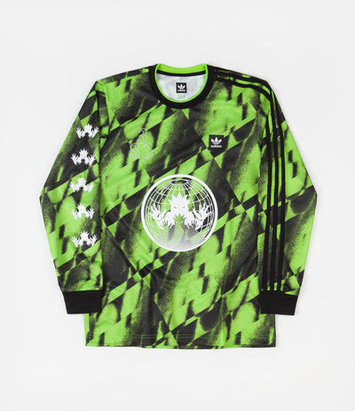 Adidas All Over Print Club Jersey - Solar Green / Black