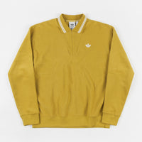 Adidas Bouclette Polo Sweatshirt - Spice Yellow / Off White thumbnail