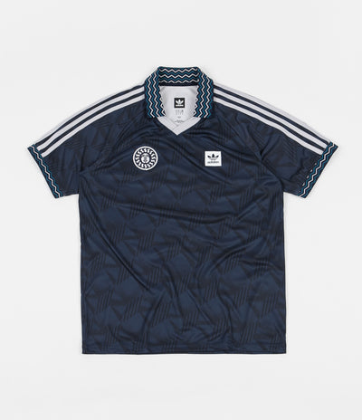 Adidas Bootleague Jersey - Black / Collegiate Navy / Active Teal / White