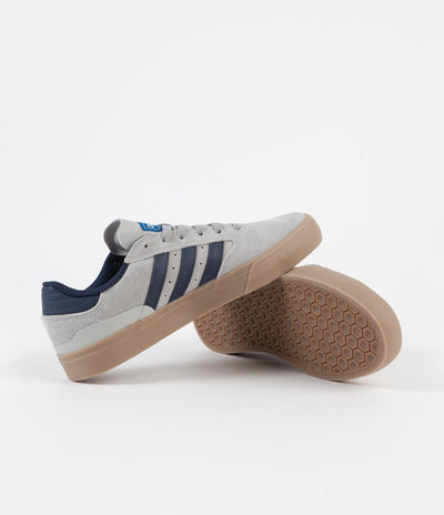 Adidas Busenitz Vulc II Shoes - Grey Two / Collegiate Navy / Gum4