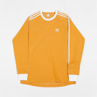 Adidas California 2.0 Long Sleeve T-Shirt - Tactile Yellow / White thumbnail