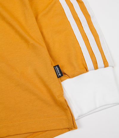 Adidas California 2.0 Long Sleeve T-Shirt - Tactile Yellow / White