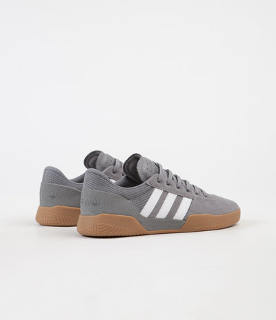 Adidas City Cup Shoes - Grey Three / FTW White / Gum4