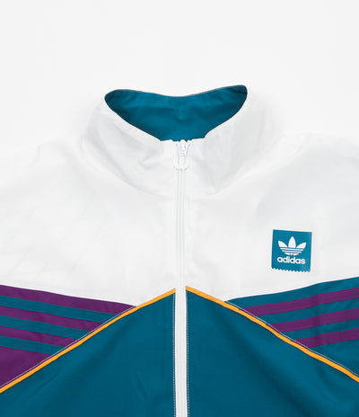 Adidas Court Jacket - White / Collegiate Navy / Tribe Purple / Real Teal