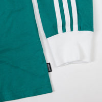 Adidas Creston Long Sleeve T-Shirt - Active Green / White thumbnail