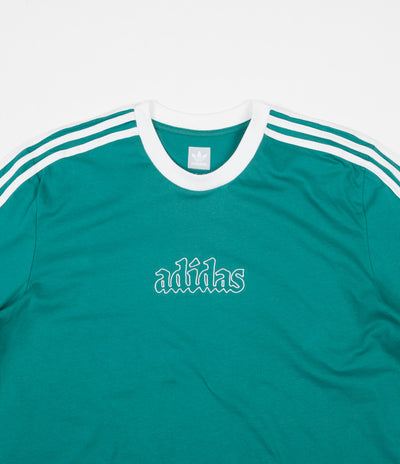 Adidas Creston Long Sleeve T-Shirt - Active Green / White