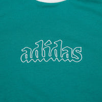 Adidas Creston Long Sleeve T-Shirt - Active Green / White thumbnail