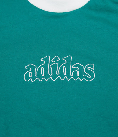 Adidas Creston Long Sleeve T-Shirt - Active Green / White