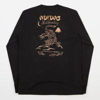 Adidas Eastern Long Sleeve T-Shirt - Black / Tactile Gold Metallic thumbnail