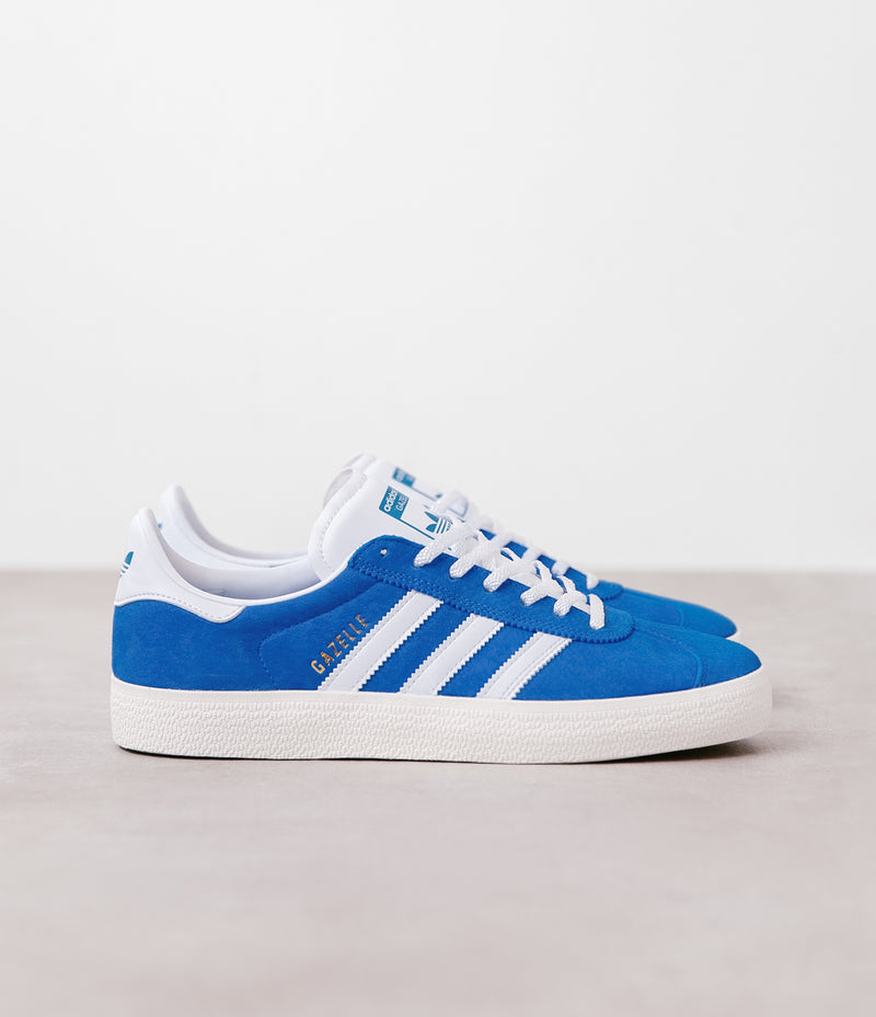 Adidas Gazelle ADV Shoes - Bluebird / White / White | Flatspot